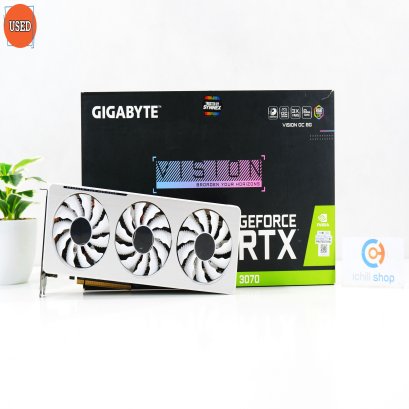 การ์ดจอ (VGA) GIGABYTE RTX3070 8GB 3F VISION OC P14473