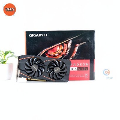 การ์ดจอ (VGA) GIGABYTE RX580 8GB 2F GAMINE P14464