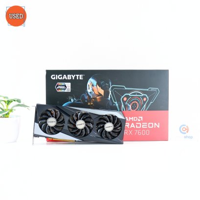 การ์ดจอ (VGA) GIGABYTE RX7600 8GB 3F GAMING OC P17540