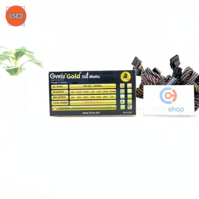 POWER SUPPLY (พาวเวอร์ซัพพลาย) GVIEW GOLD 550W P16090