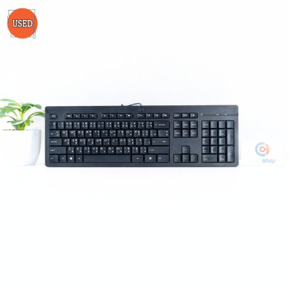 KEYBOARD (คีย์บอร์ด) HP 125 WIRED (BLACK) P17774