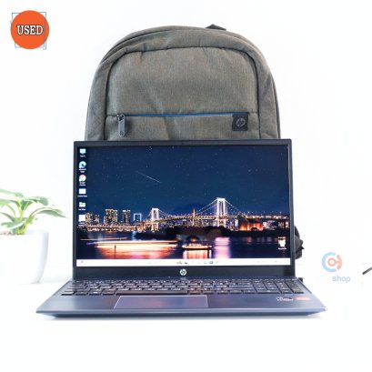 NOTEBOOK (โน๊ตบุ๊ค) HP/CPU RYZEN 5 5500U/จอ 15.6 FHD/RAM DDR4 16GB/SSD M.2 512GB P17240
