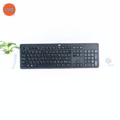 KEYBOARD (คีย์บอร์ด) HP USB SLIM KB (BLACK) P17772