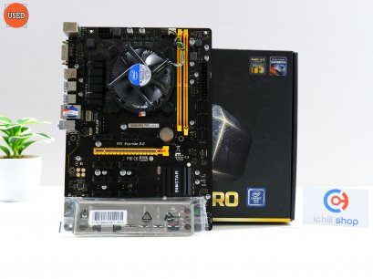 ชุดซีพียูพร้อมเมนบอร์ด CPU : INTEL CELERON G3930 + MB : BIOSTAR TB250-BTC PRO P12573