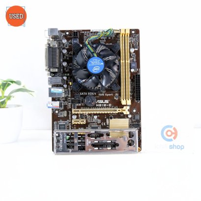 ชุดซีพียูพร้อมเมนบอร์ด CPU : INTEL CORE I3-4130 3.4 GHz + MB : ASUS H81M-C P15948