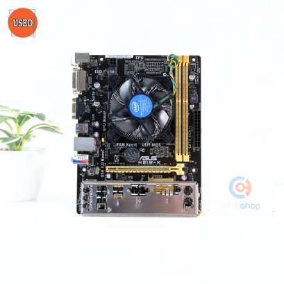 ชุดซีพียูพร้อมเมนบอร์ด CPU: INTEL CORE I3-4130 + MB: ASUS H81M-K P15765