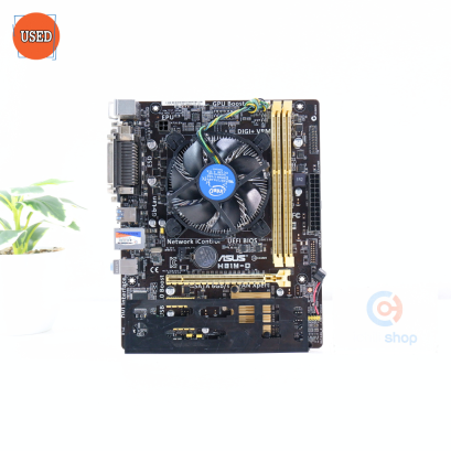 ชุดซีพียูพร้อมเมนบอร์ด CPU: INTEL CORE I5-4690 + MB: ASUS H81M-D P16446