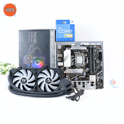ชุดซีพียูเมนบอร์ดพร้อมชุดน้ำปิด CPU: INTEL CORE I7-13700+MB: ASUS PRIME B760M-A+LC: THERMALTAKE TH240 V2 ARGB SYNC P15933