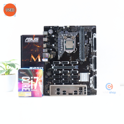 ชุดซีพียูพร้อมเมนบอร์ด CPU: INTEL CORE I7-7700K + MB: ASUS B250 MINING EXPERT P16448