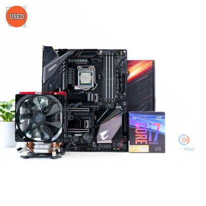 ชุดซีพียูพร้อมเมนบอร์ด CPU : INTEL CORE I7-8700K 3.7 GHz + MB : GIGABYTE Z390 AORUS PRO WIFI P15711