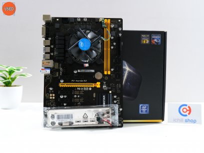 ชุดซีพียูพร้อมเมนบอร์ด CPU : INTEL PENTIUM G4400 + MB : BIOSTAR TB250-BTC+ P12574