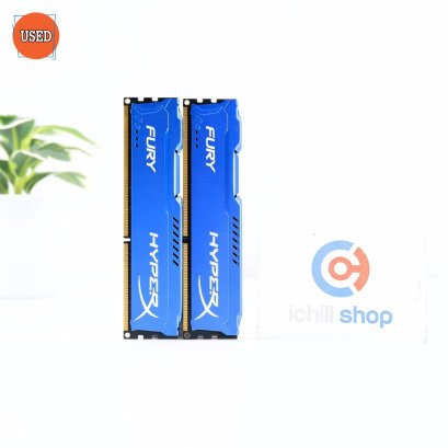 RAM (แรม) KINGSTON HYPER X FURY DDR3 8GB (4X2)1600MHz BLUE P12629