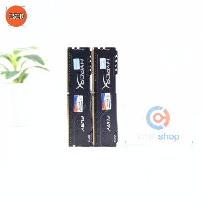 RAM (แรม) KINGSTON HYPER X FURY DDR4 16GB (8GBX2) 3200MHz (BLACK) P14424