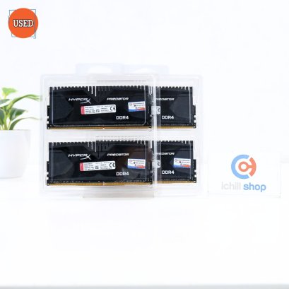 RAM (แรม) KINGSTON HYPER X PREDATOR DDR4 16GB (4X4) 3000MHz P15645