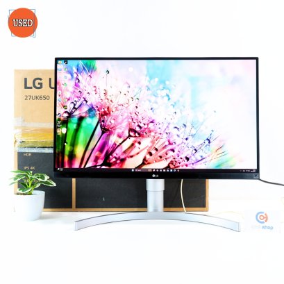 MONITOR (จอมอนิเตอร์) LG 27UK650-W 27 INCH IPS 4K UHD 60Hz P17526