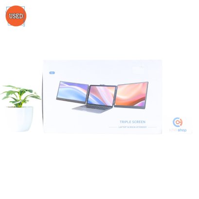 จอเสริมแบบพกพา 3 หน้าจอสำหรับโน้ตบุ๊ค MACSECOR 14 นิ้ว FHD S2 TRIPLE SCREEN LAPTOP SCREEN EXTENDER P17095