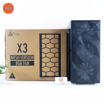 CASE (เคสเปล่า) MONTECH X3 MESH RGB (BLACK) P14776