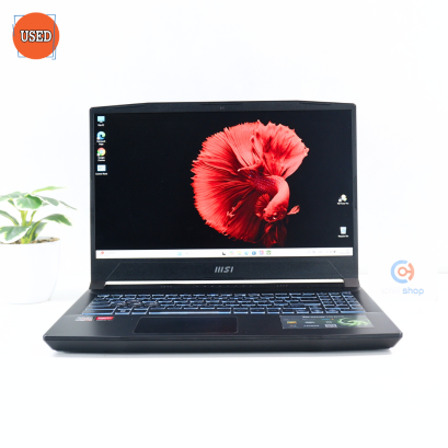 NOTEBOOK (โน๊ตบุ๊ค) MSI / CPU RYZEN 5 7535HS / จอ 15.6 FHD / GPU RX6550M 4GB / RAM DDR5 24GB 4800MHz / SSD 512GB P14842
