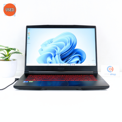 NOTEBOOK (โน๊ตบุ๊ค) MSI / CPU I5-11400H / จอ 15.6" FHD / GPU RTX 3050 4GB / RAM DDR4 8GB / SSD 512GB P15926