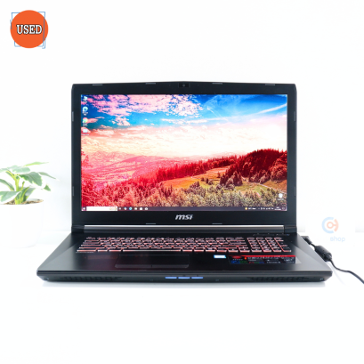NOTEBOOK (โน๊ตบุ๊ค) MSI/CPU I7-7700HQ/จอ 17.3 FHD/GPU GTX1050TI 4 GB/RAM DDR4 8GB / SSD 120GB / HDD 1TB P16768