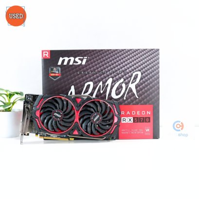 การ์ดจอ (VGA) MSI RX570 8GB 2F ARMOR MK2 OC P14534