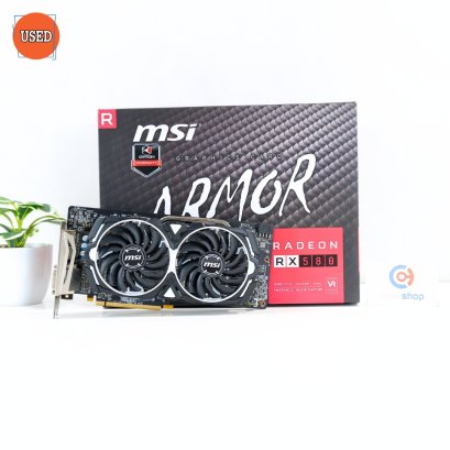 การ์ดจอ (VGA) MSI RX580 8GB 2F ARMOR OC P12647