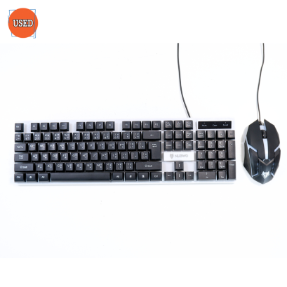 KEYBOARD (คีย์บอร์ด) NUBWO NKM632 + MOUSE NUBWO NKM632 (BLACK) P15647