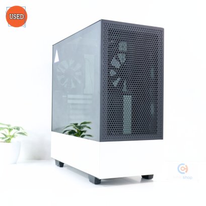 CASE (เคสเปล่า) NZXT H510 FLOW (WHITE-BLACK) P17350