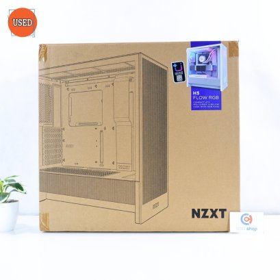 CASE (เคสเปล่า) NZXT H5 FLOW RGB (2025) (WHITE) P16327