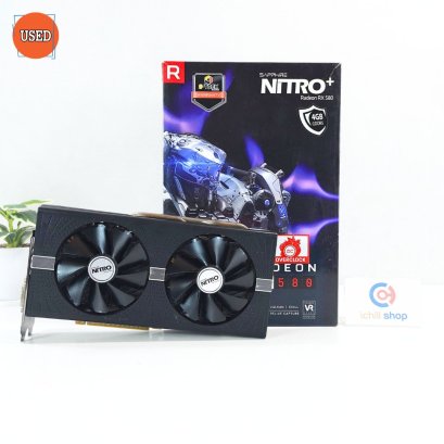 การ์ดจอ (VGA) SAPPHIRE NITRO+ RX580 4GB GDDR5 P15349