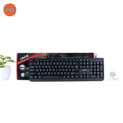 KEYBOARD (คีย์บอร์ด) OKER KB318 (BLACK) P17140