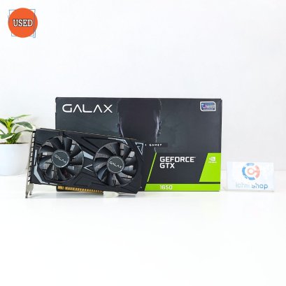 การ์ดจอ (VGA) GALAX GEFORCE GTX 1650 EX 1-CLICK OC - 4GB GDDR5 ประกันร้าน 30 วัน P07898