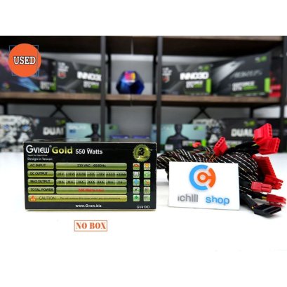 Power Supply (พาวเวอร์ซัพพลาย) Gview Gold 550W No Box (ประกันร้าน 30 วัน) P09281