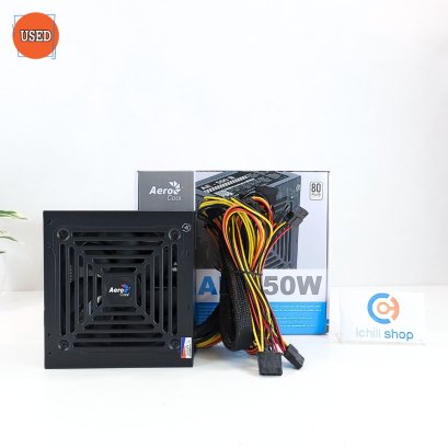 POWER SUPPLY (พาวเวอร์ซัพพลาย) AEROCOOL AE550 550W (80 PLUS WHITE) P13776