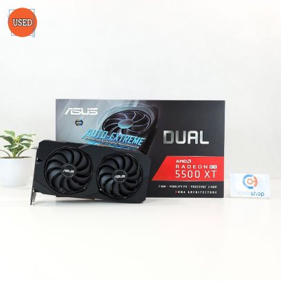 การ์ดจอ (VGA) ASUS RX5500XT 8GB 2F DUAL EVO OC P14501