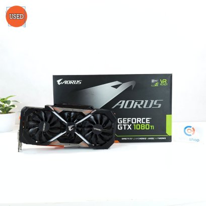 การ์ดจอ Gigabyte Aorus GTX1080Ti 11GB 3F มีกล่อง (ประกันร้าน 30 วัน) P14529