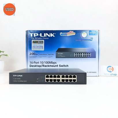 SWITCHING HUB (สวิตชิ่ง ฮับ) TP-LINK TL-SF1016DS 16-Port 10/100Mbps P14705