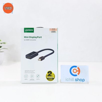 CONVERTER (อุปกรณ์แปลงสัญญาณ) UGREEN MINI DISPLAYPORT TO HDMI FEMALE 2Kx2K (40360) P14784