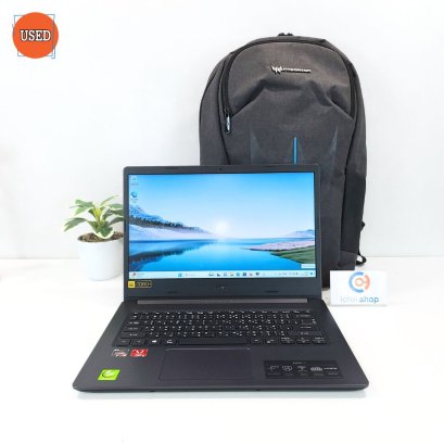 NOTEBOOK (โน๊ตบุ๊ค) ACER ASPIRE (BLACK) จอ 14" / CPU AMD RYZEN 5 3500U / RAM 4GB DDR4 2400MHz / SSD 512GB P14841