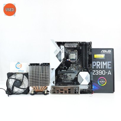 ชุดซีพียูพร้อมเมนบอร์ด CPU : INTEL CORE I9-9900K 3.6GHz + MB : ASUS PRIME Z390-A + LC : COOLER MASTER MA620P RGB P15157