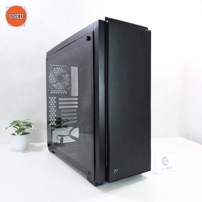 CASE (เคสเปล่า) THERMALTAKE VERSA C23 TEMPERED GLASS RGB (BLACK) P15252