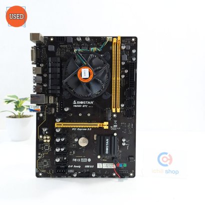 ชุดซีพียูพร้อมเมนบอร์ด CPU : INTEL PENTIUM G4400 3.30GHz + MB : BIOSTAR TB250 BTC P15330