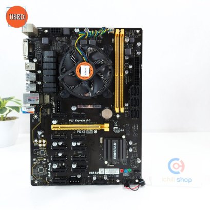 ชุดซีพียูพร้อมเมนบอร์ด CPU : INTEL CELERON G3930 2.9GHz + MB : BIOSTAR TB250 BTC PRO DDR4 P15331