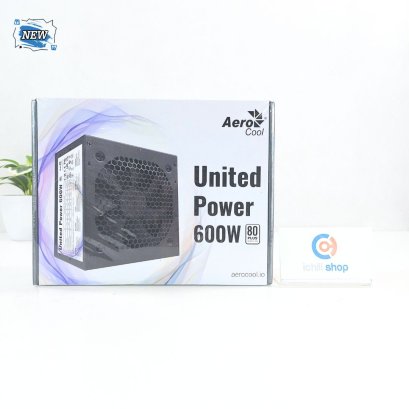 POWER SUPPLY (พาวเวอร์ซัพพลาย) AEROCOOL UNITED POWER 600W (80+) * ของใหม่ * P15545