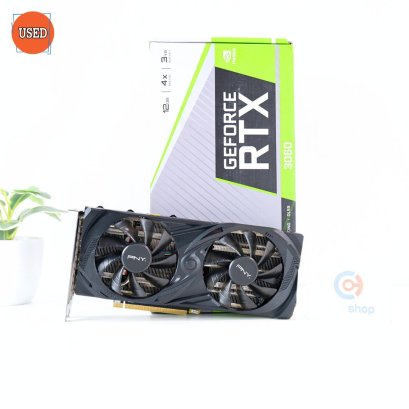การ์ดจอ (VGA) PNY RTX3060 12GB 2F UPRISING DUAL FAN P12642