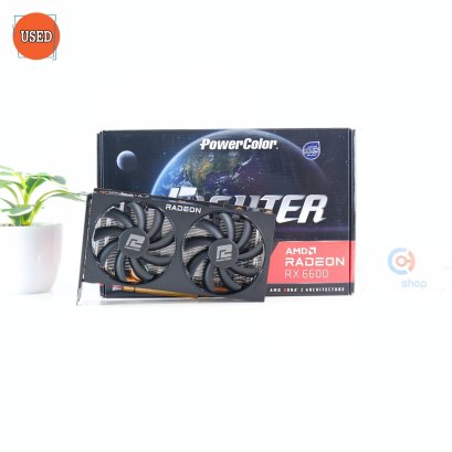 การ์ดจอ (VGA) POWER COLOR RX6600 8GB 2F FIGHTER P13080