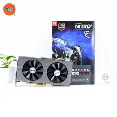 การ์ดจอ (VGA) SAPPHIRE RX580 8GB 2F NITRO+ P12194