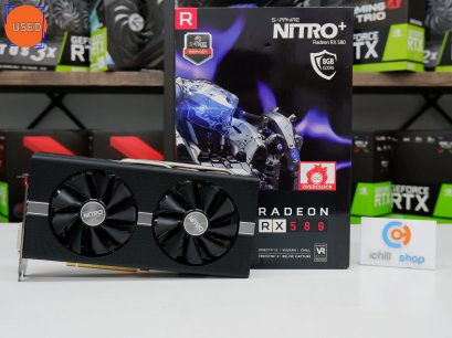 การ์ดจอ (VGA) SAPPHIRE RX580 8GB 2F NITRO+ P12194