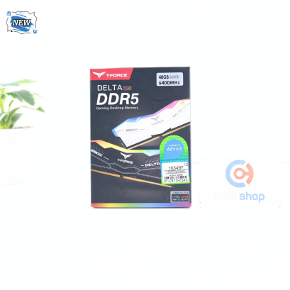 RAM (แรม) TEAM DELTA RGB DDR5 48GB (24X2) 6400MHz (BLACK) (ของใหม่) P16407
