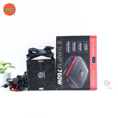 POWER SUPPLY (พาวเวอร์ซัพพลาย) THERMALTAKE SMART M 750W (80 PLUS BRONZE) P13867